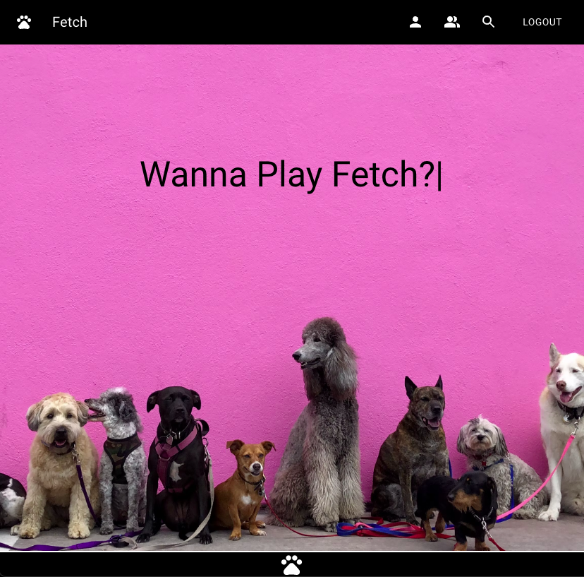 Fetch landing page