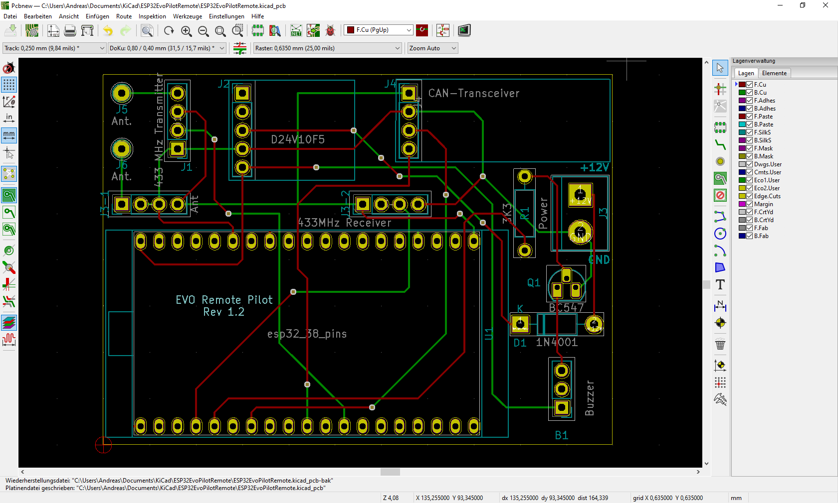 Esp32 Evo Remote Pilot Nmea2000