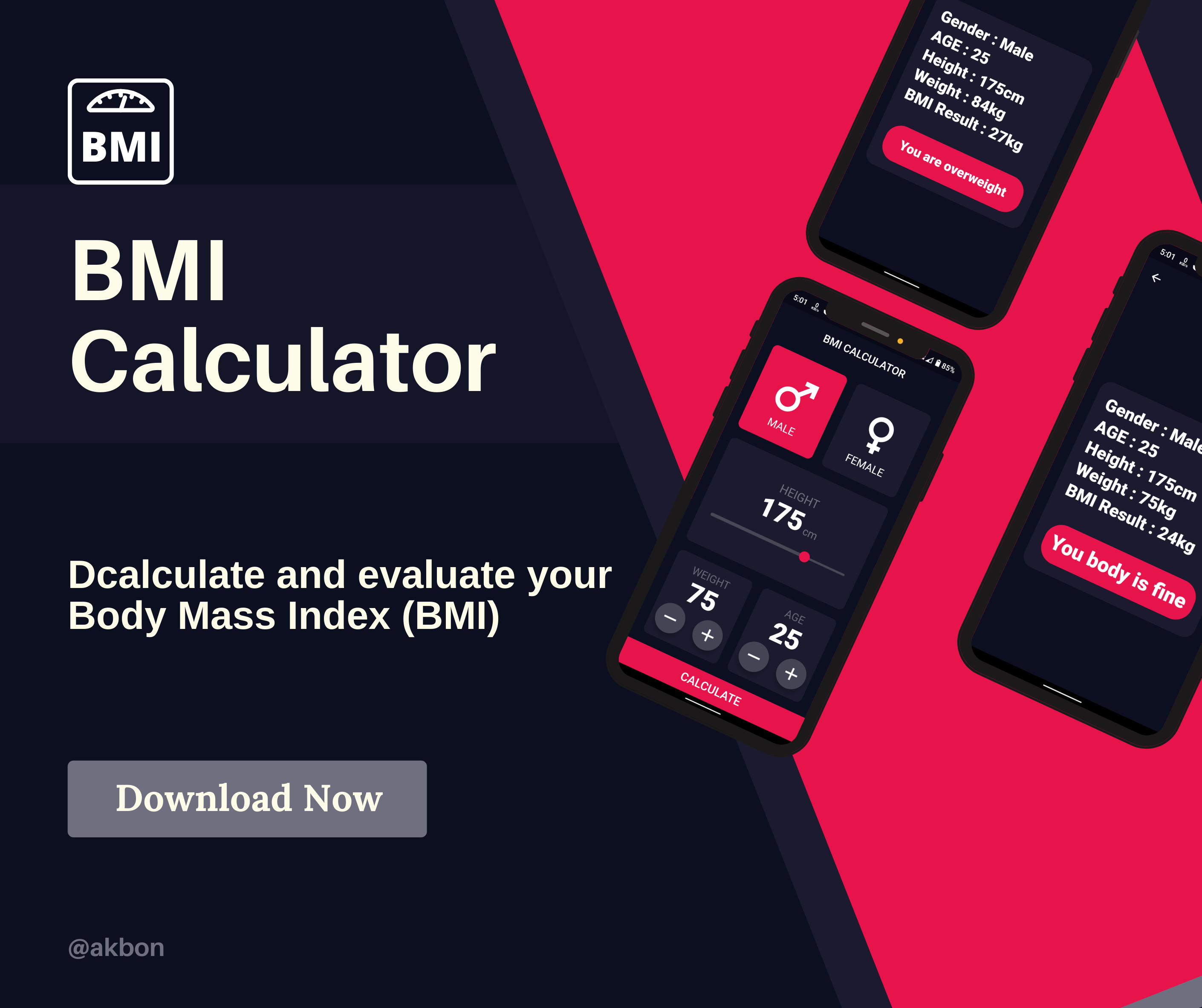 GitHub - AKB0N/BMI_Calculator: BMI Calculator App using Flutter