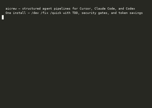 ~50s demo: install check, phase gates for /dev /fix /quick, live token benchmark