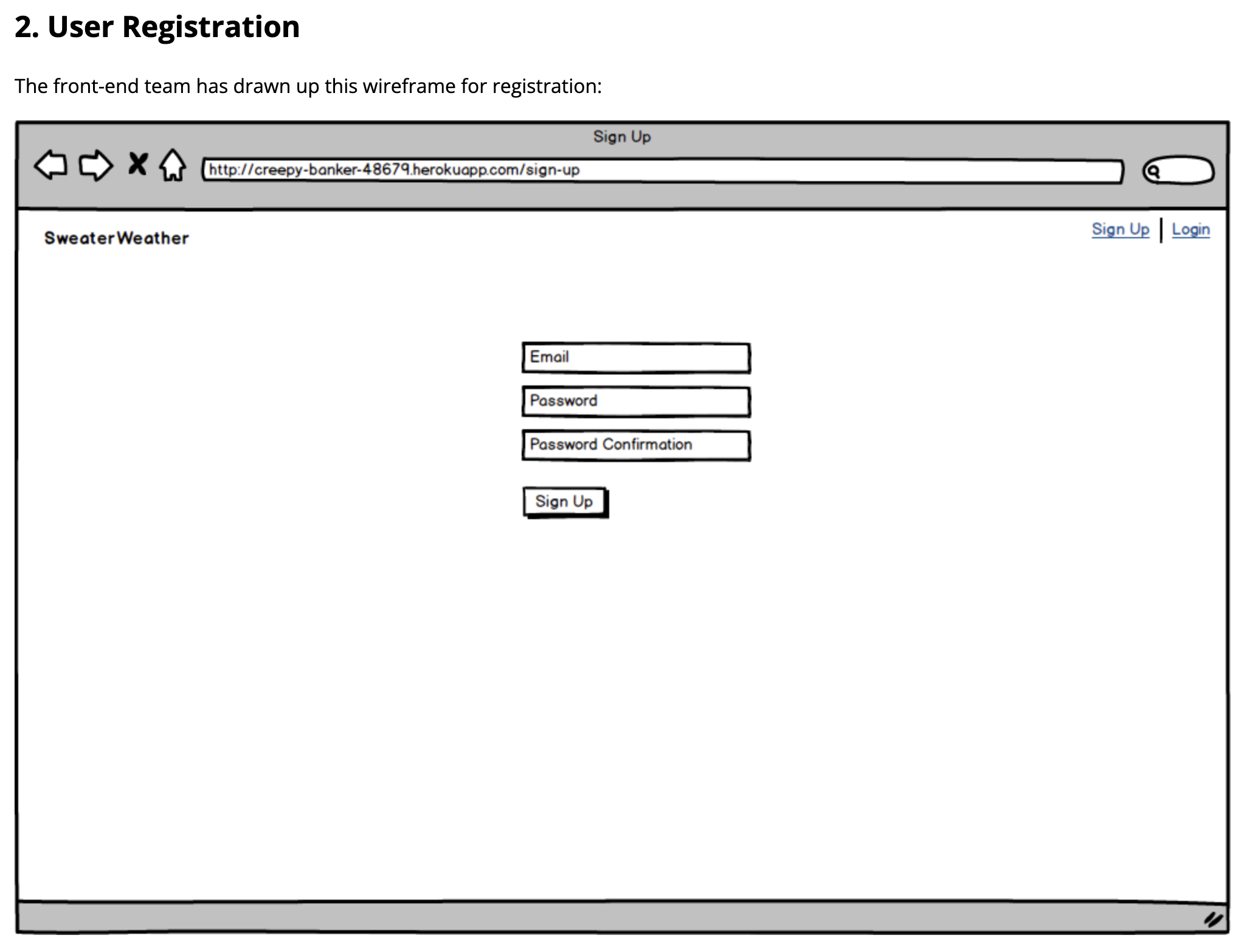 Registration Page