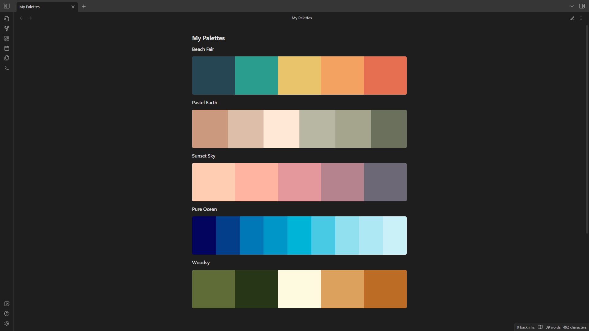 Color Palette Demo