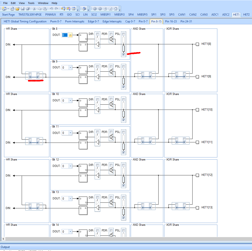 Configure HET1