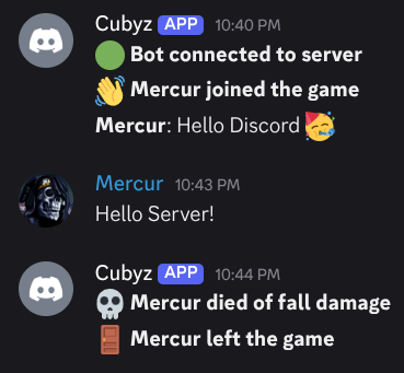 Cubyz Discord Relay