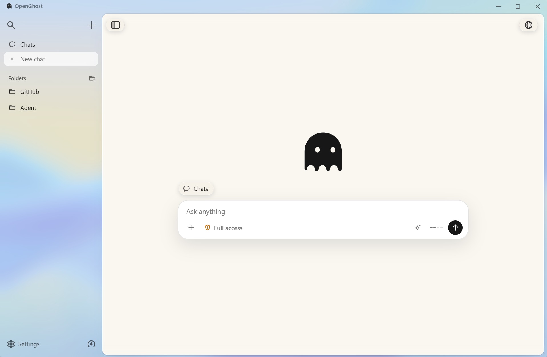 OpenGhost, an agent built for visualization