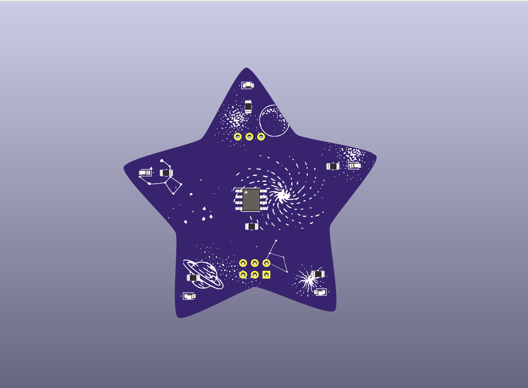 Star necklace attiny13 smd, from the project README