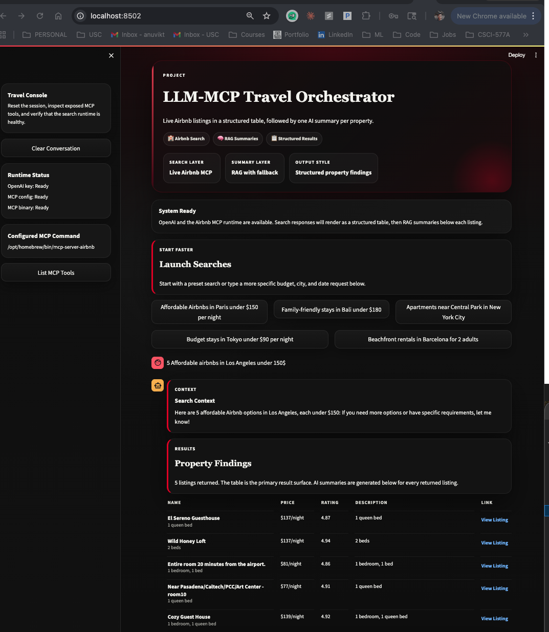 Main interface