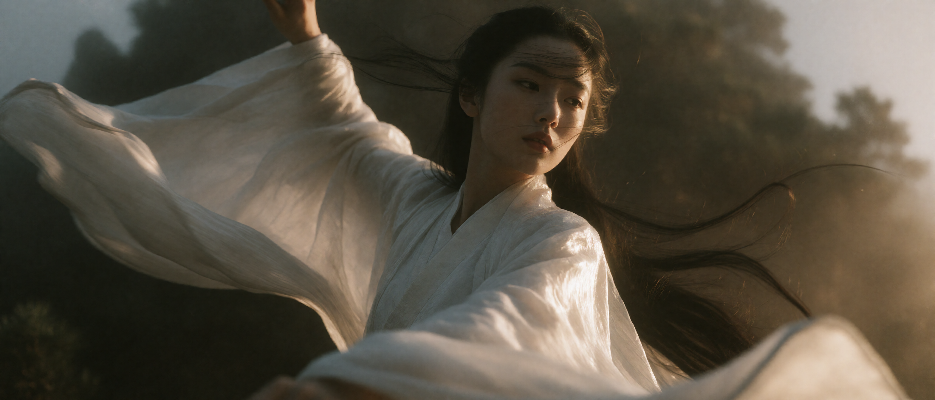 White-robed swordswoman, result 1