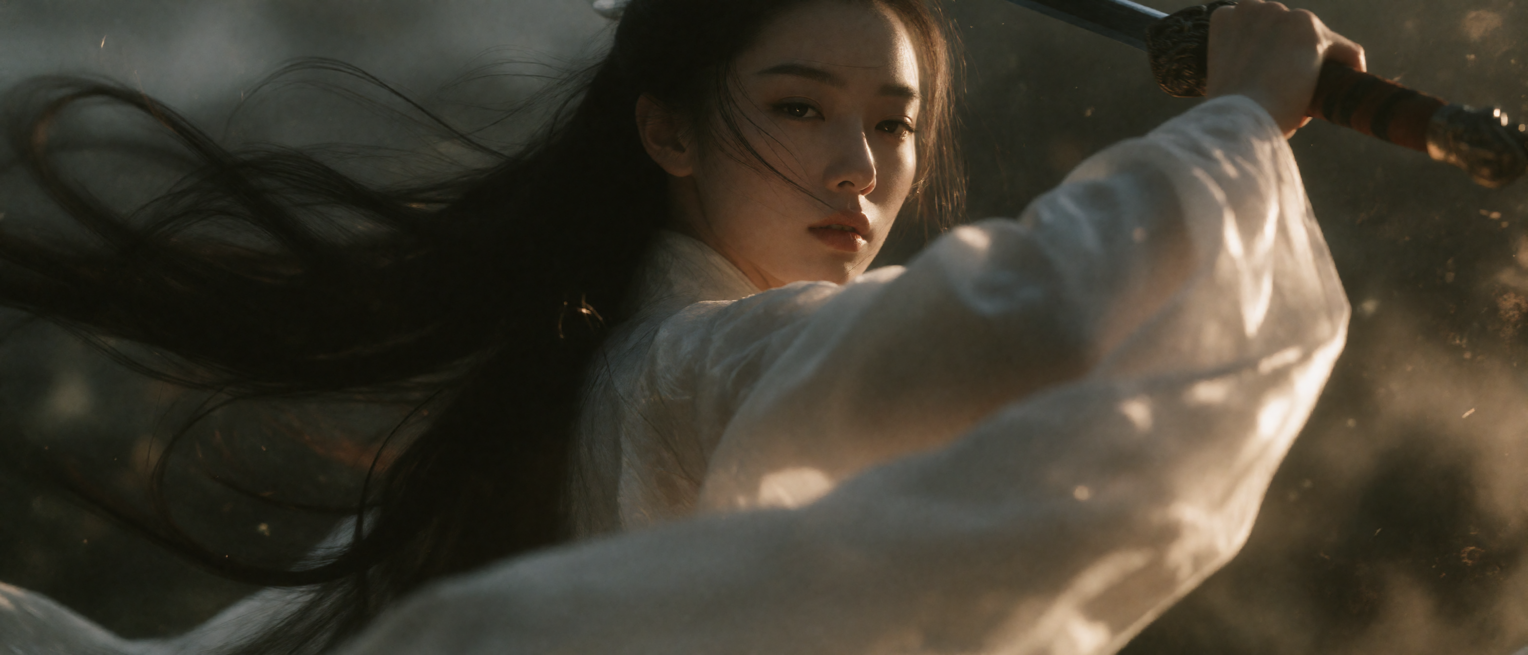 White-robed swordswoman, result 2