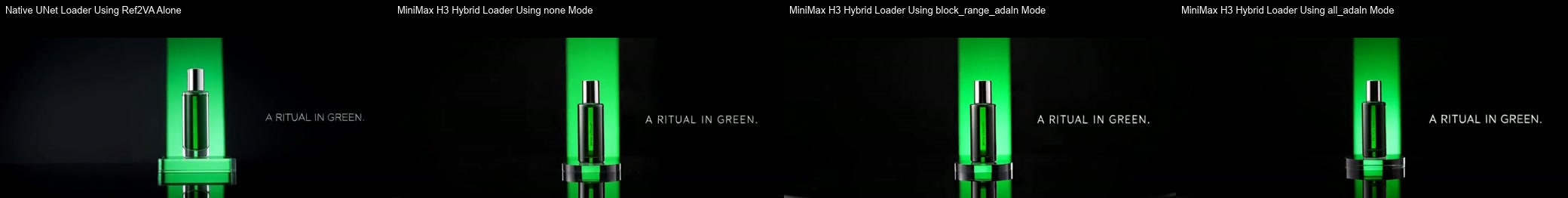 Ref2VA versus hybrid output at 14.5 seconds