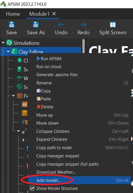 add model
