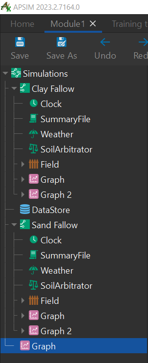 Whole simulation graph