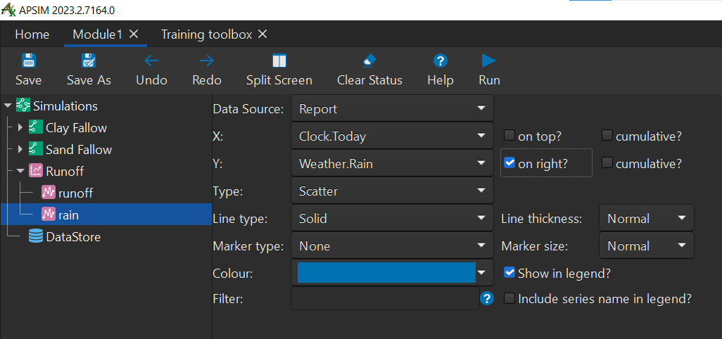 rain series variables