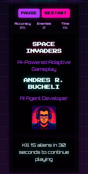Photo of the AI-Powered Space Invaders app