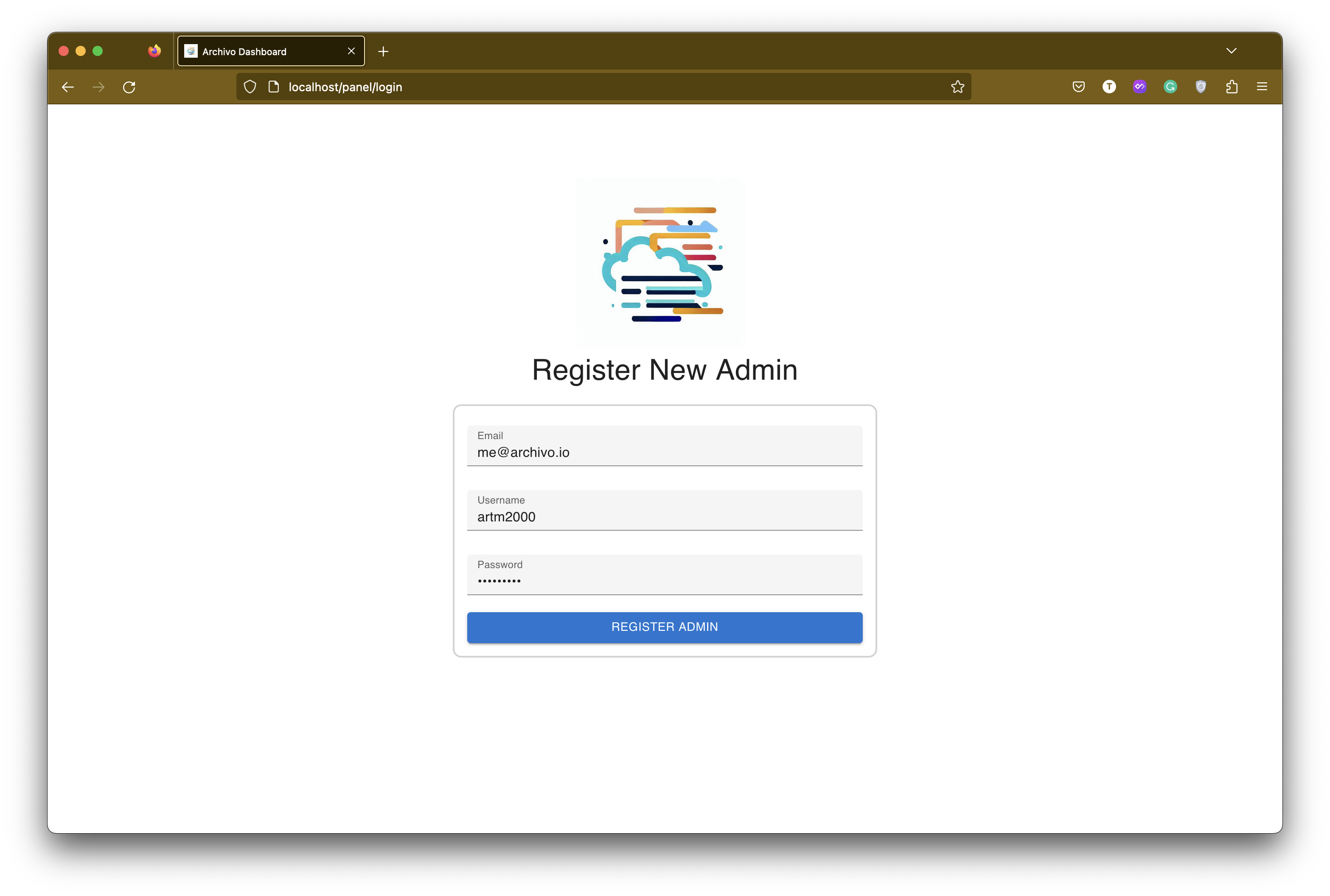 Register Admin