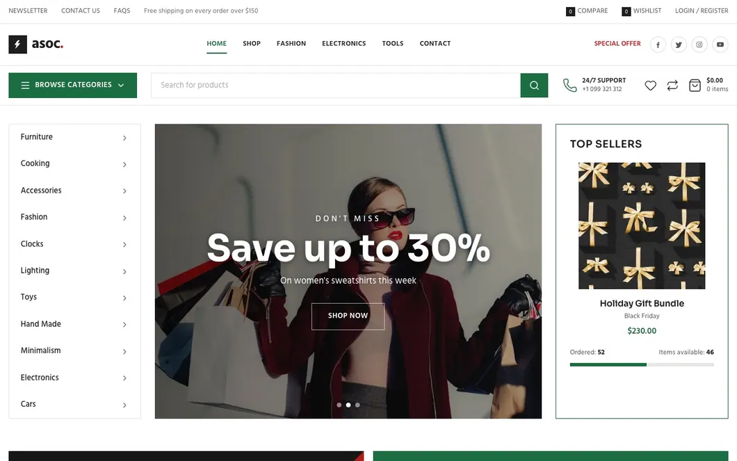 asoc-blitz-shop-html 网站模板截图