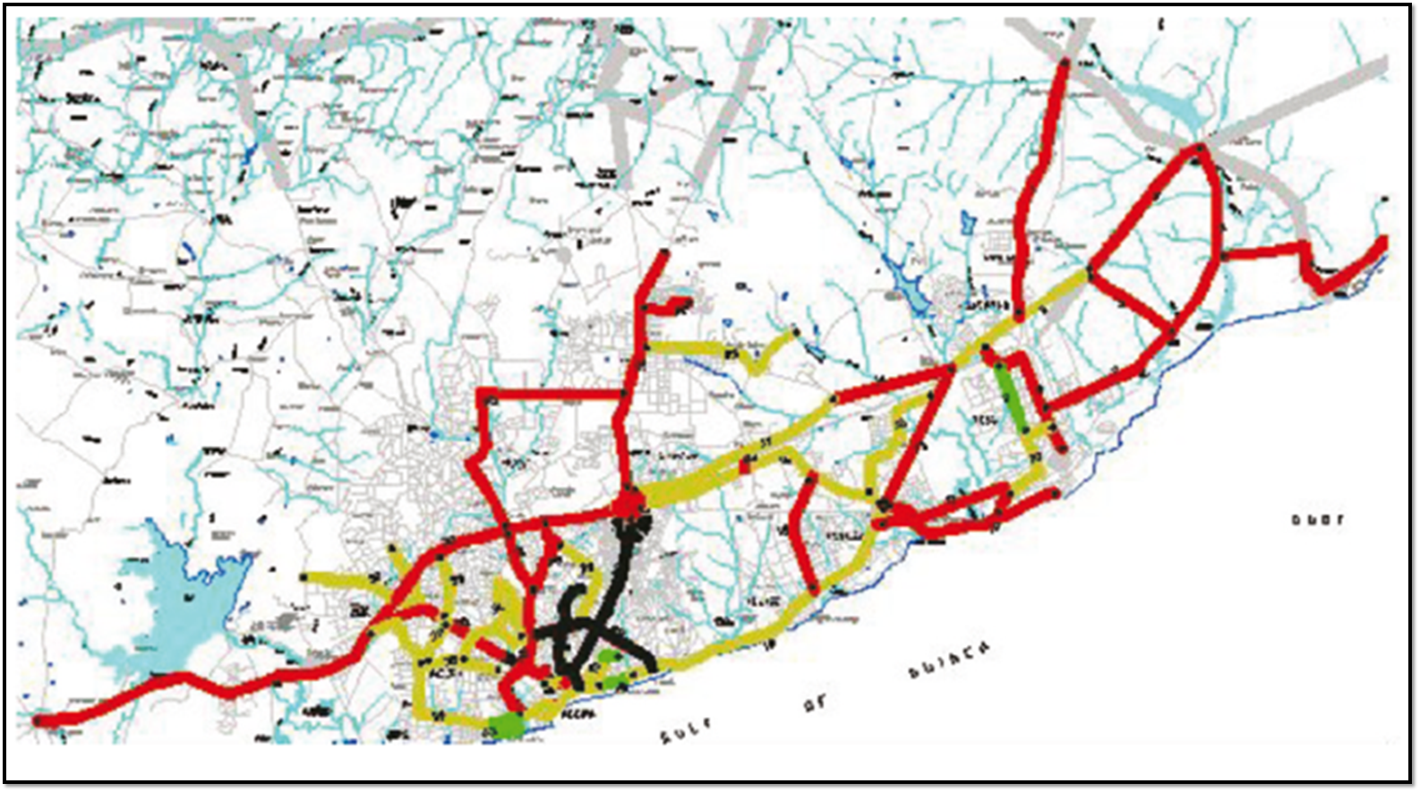 Accra bicycle masterplan (Quarshie, 2007)