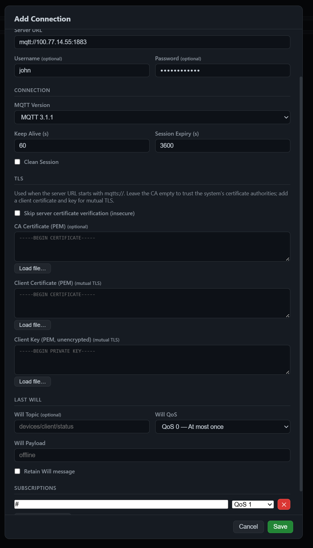 addconnection