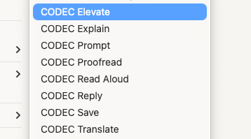Right-Click Menu