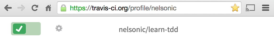 learn-tdd-enable-travis-ci