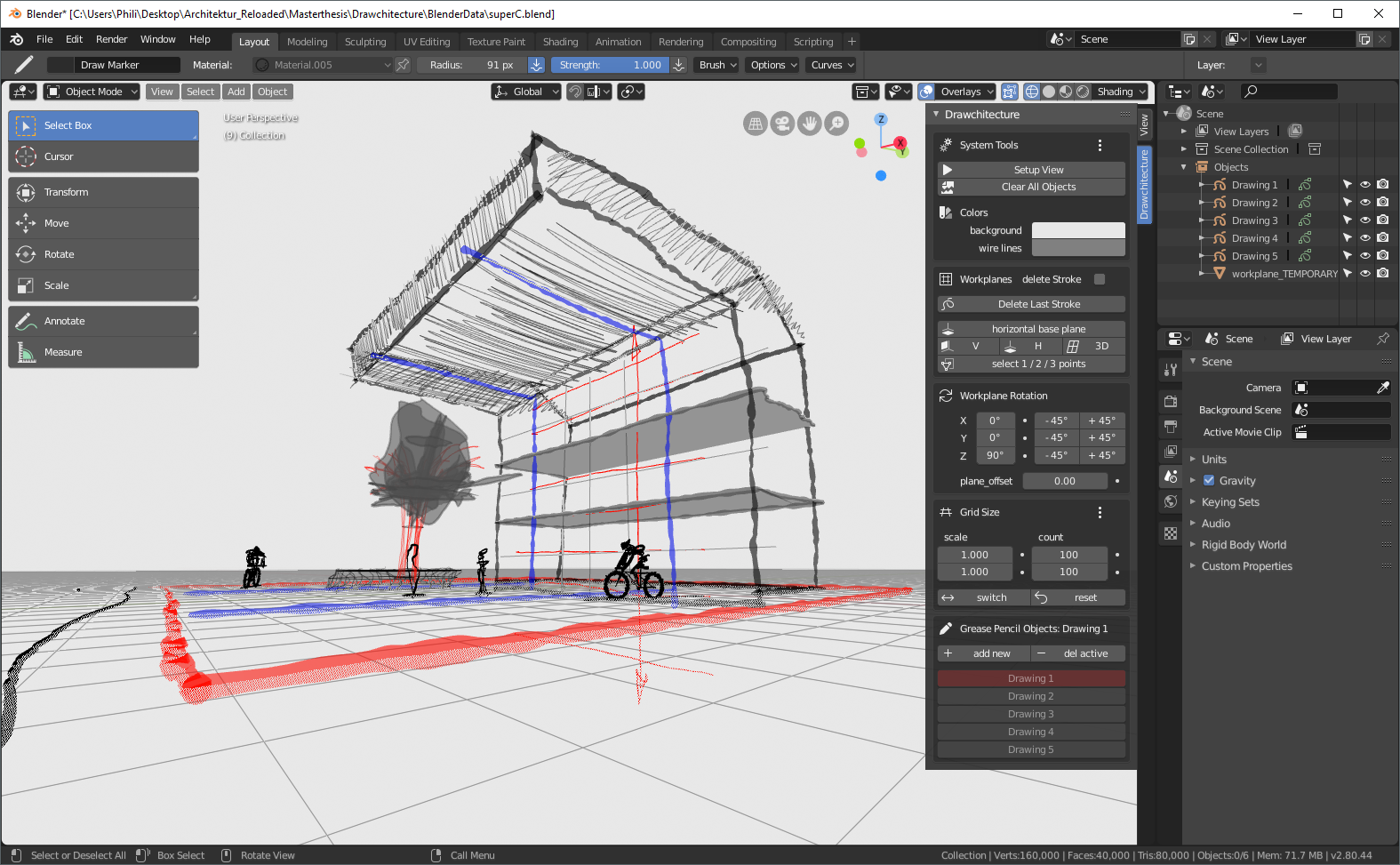 Quick Sketch Tool For Architecture Blender 2 8 Add On Freecad Forum