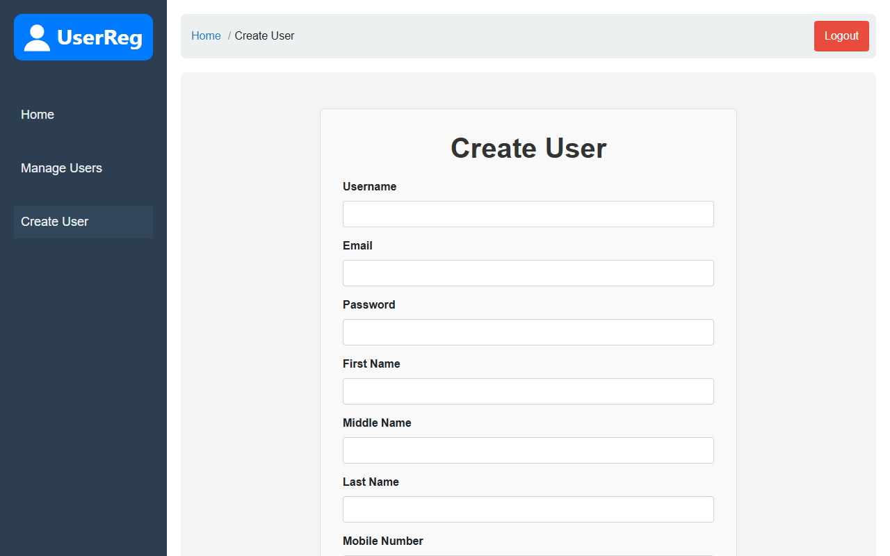 Create user