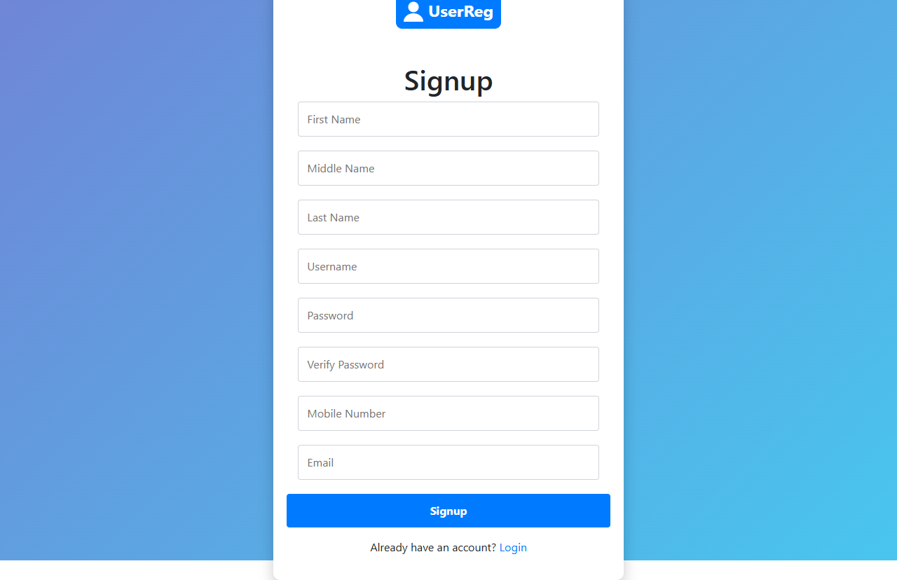 Sign up
