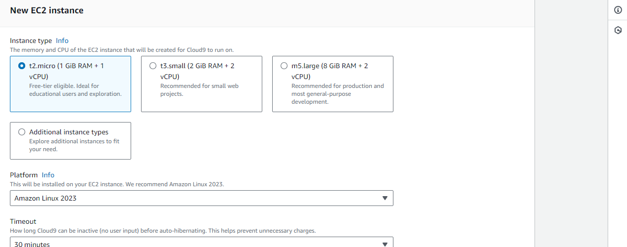 Create Environment Form