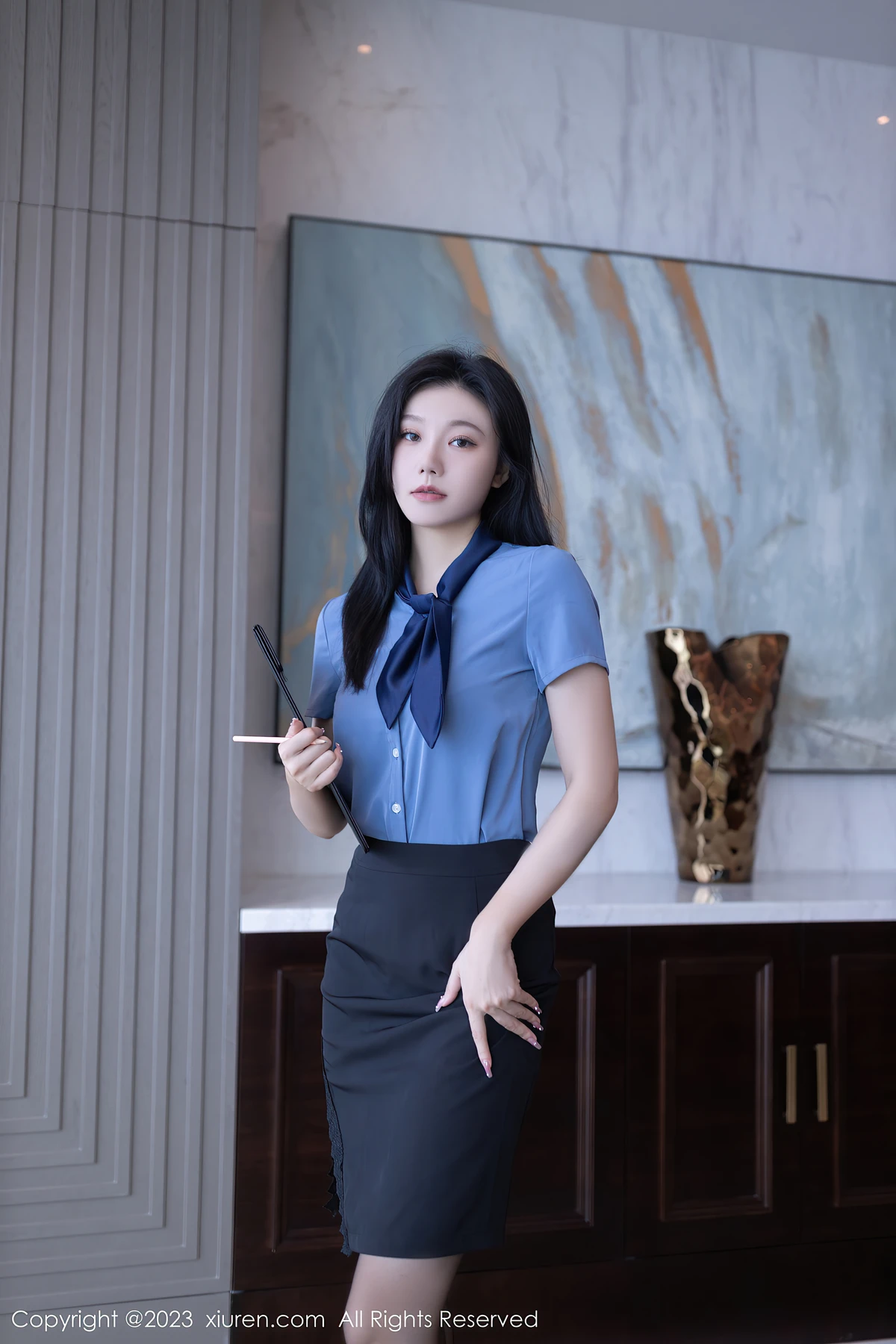 No.7409 安然anran OL黑丝写真 酒吧DJ必入！解锁吸睛密码，客户邀约翻倍 - 3