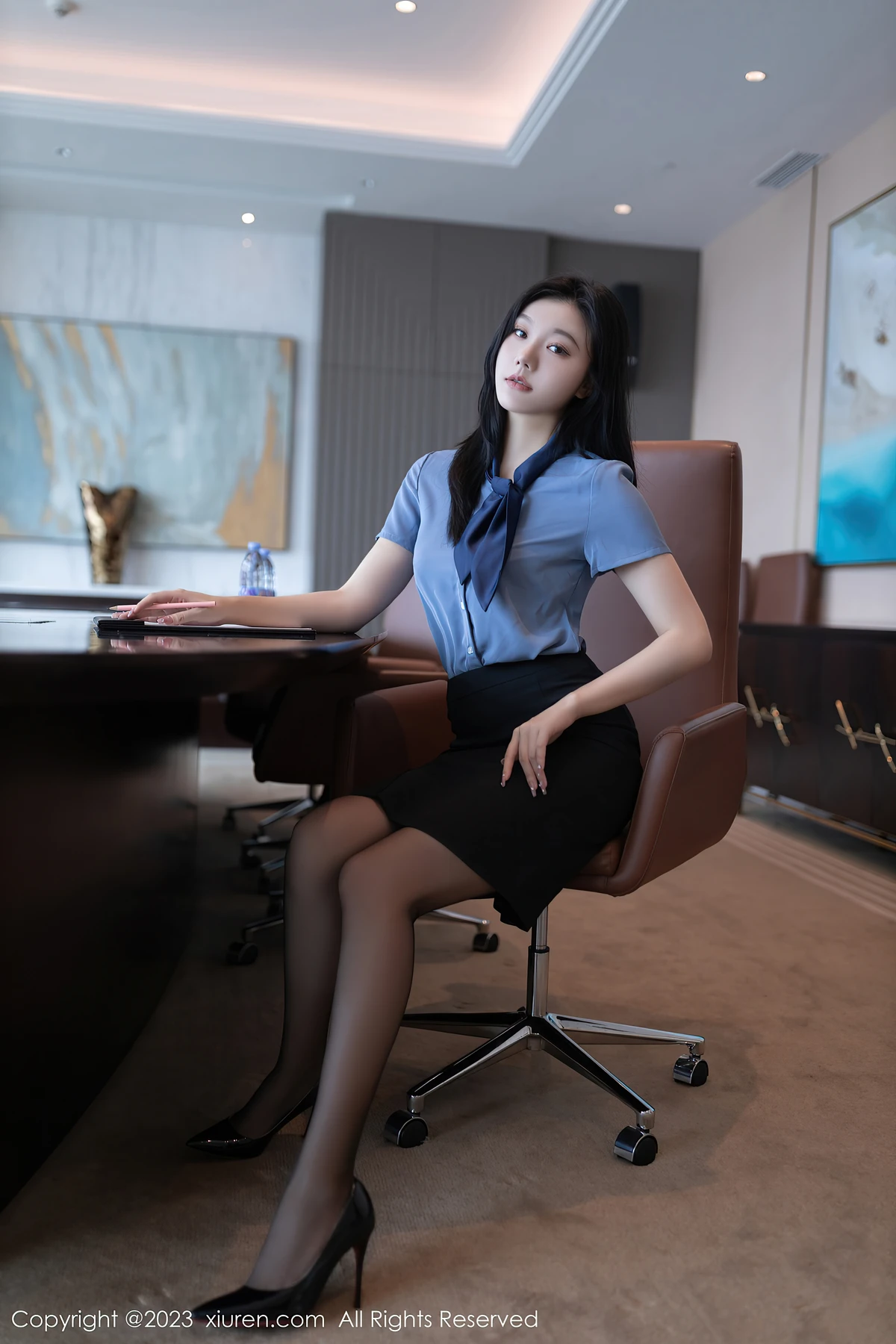 No.7409 安然anran OL黑丝写真 酒吧DJ必入！解锁吸睛密码，客户邀约翻倍 - 5