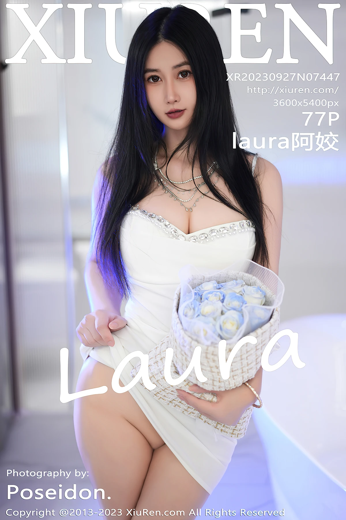 XiuRen No.7447 成都甜妹laura阿姣:白色吊带+高跟,解锁你的真实魅力感写真 - 8