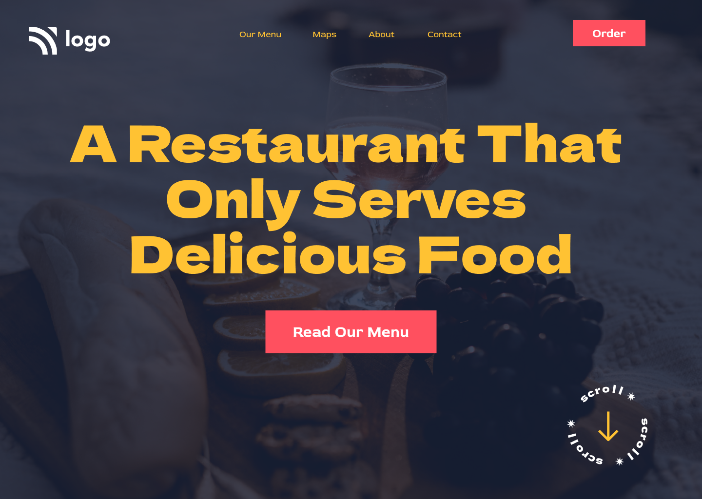 Food Restaurant Homepage