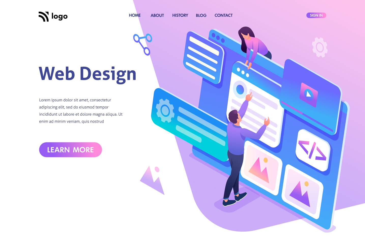 Web Design Landing Page