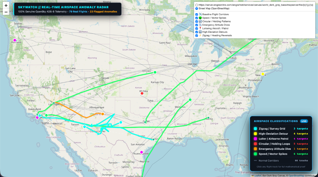 SkyWatch Web Radar - Street Map View