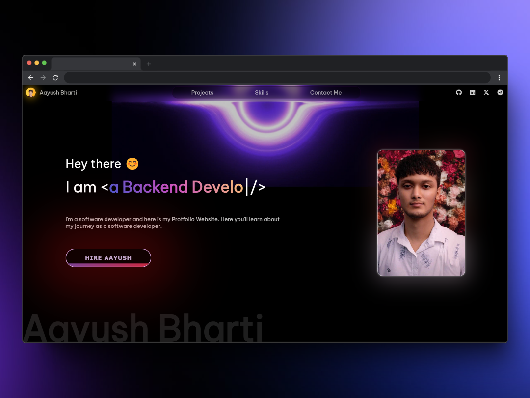 Devloper-Portfolio 网站模板截图
