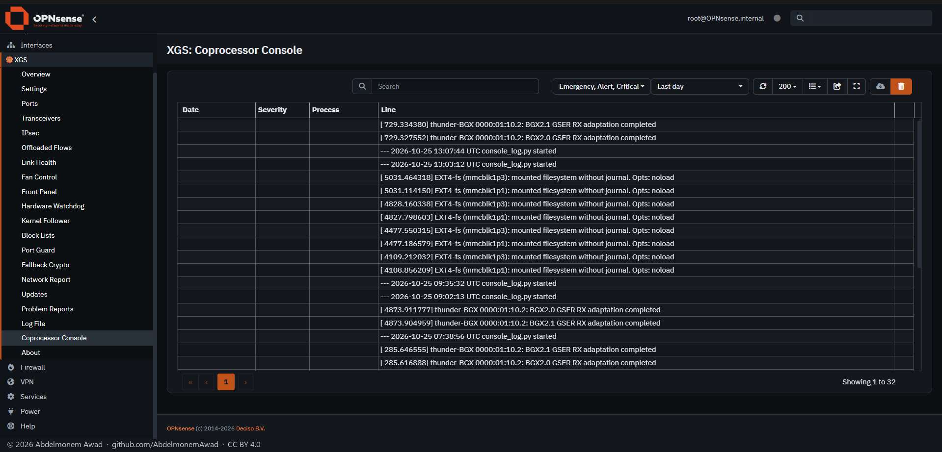 XGS: Coprocessor Console