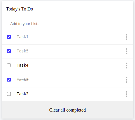 ToDo List preview