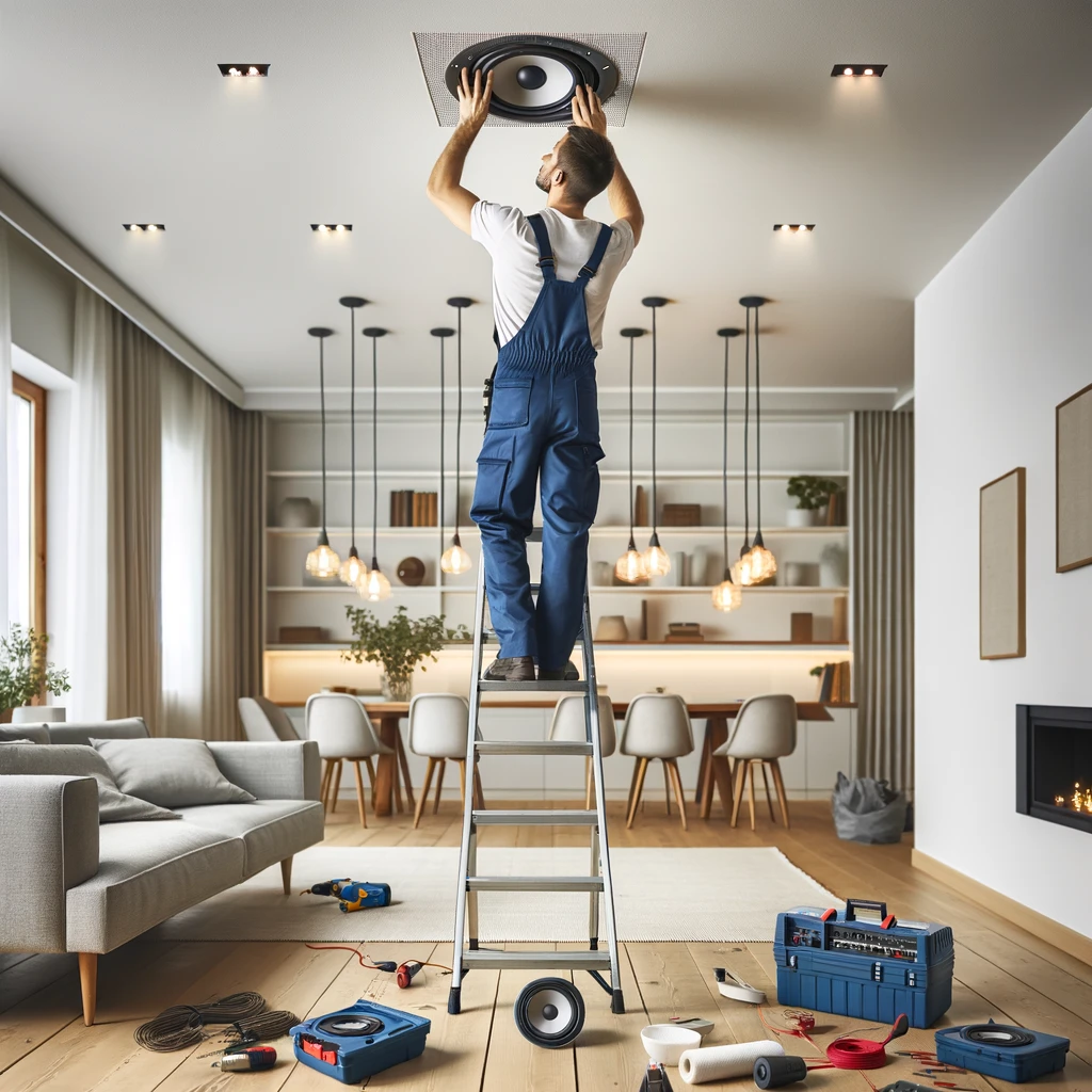 Ceiling Speaker installation