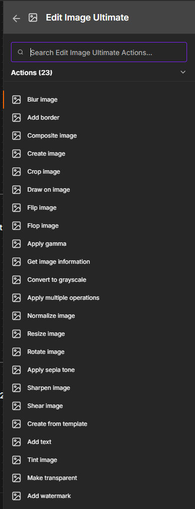 Edit Image Ultimate — 23 available actions