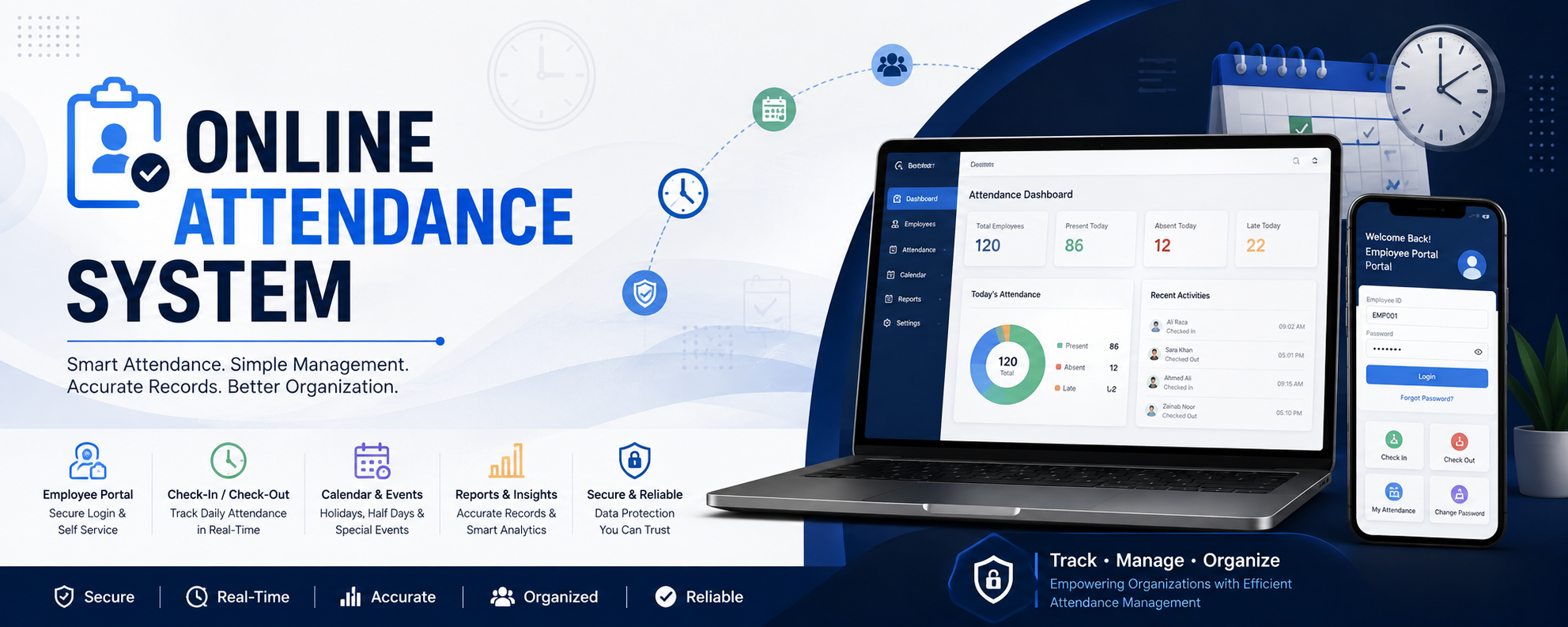 Online Attendance System — Employee Attendance Management Platform
