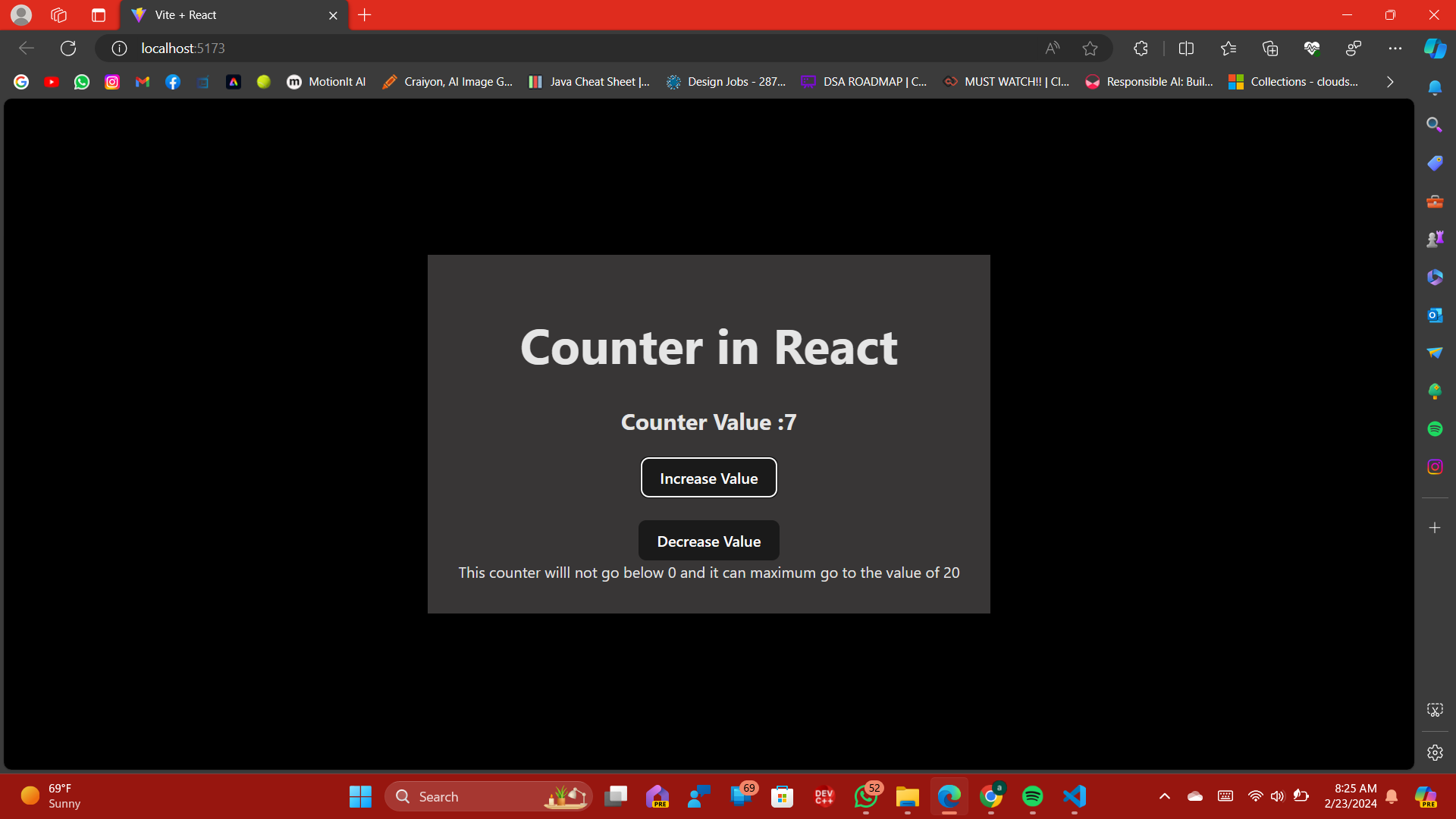 Counter in React