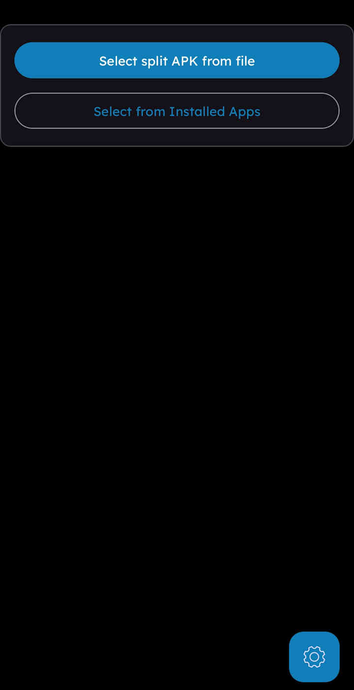 Main screen