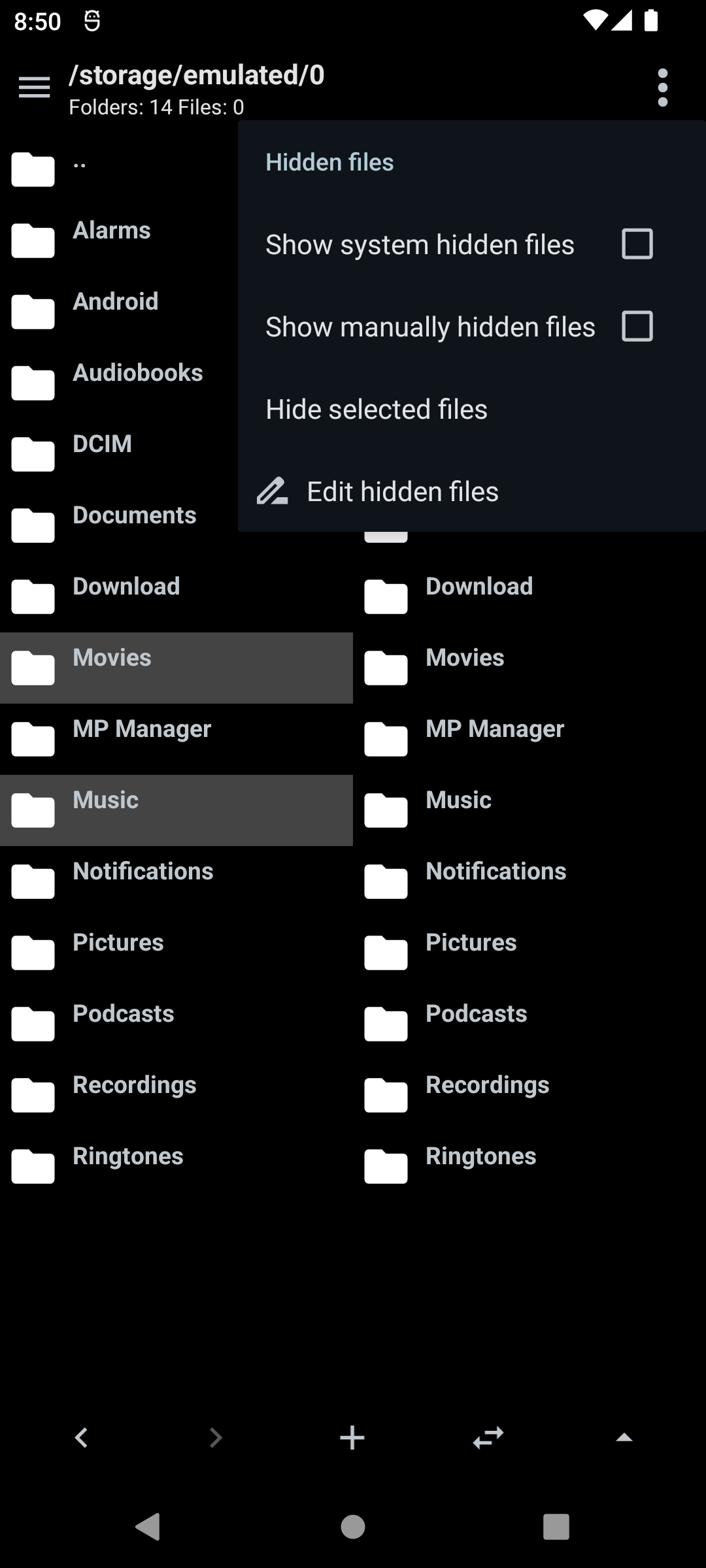 File hiding