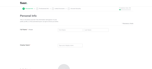 fiverr setup