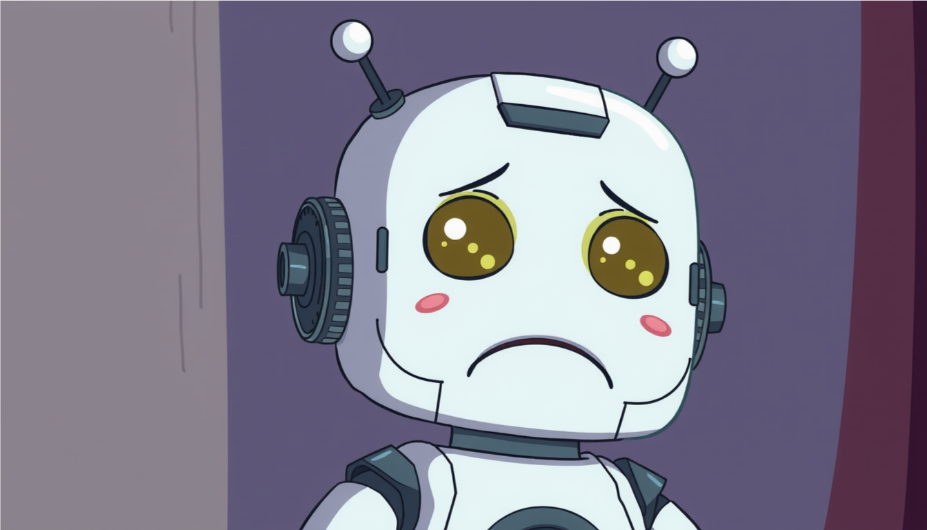 robot sad