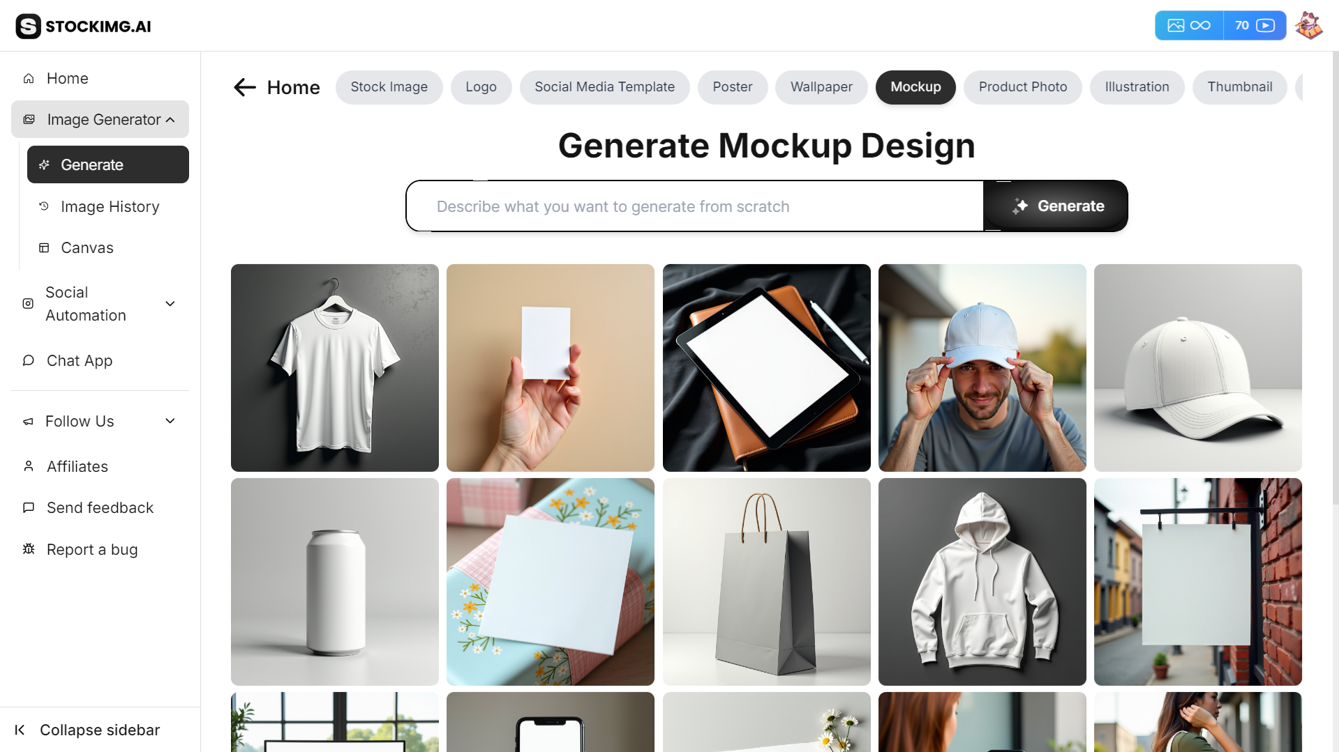 creating our first mockup