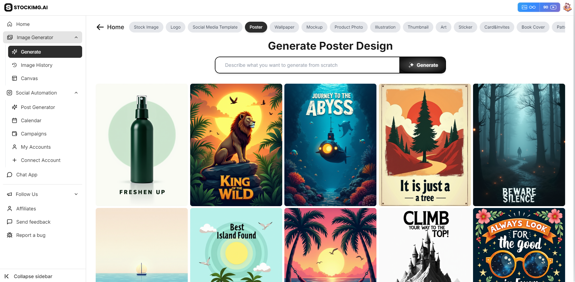 generating the posters