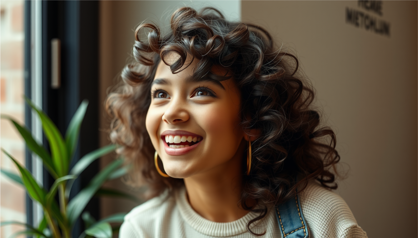 another smiling young girl