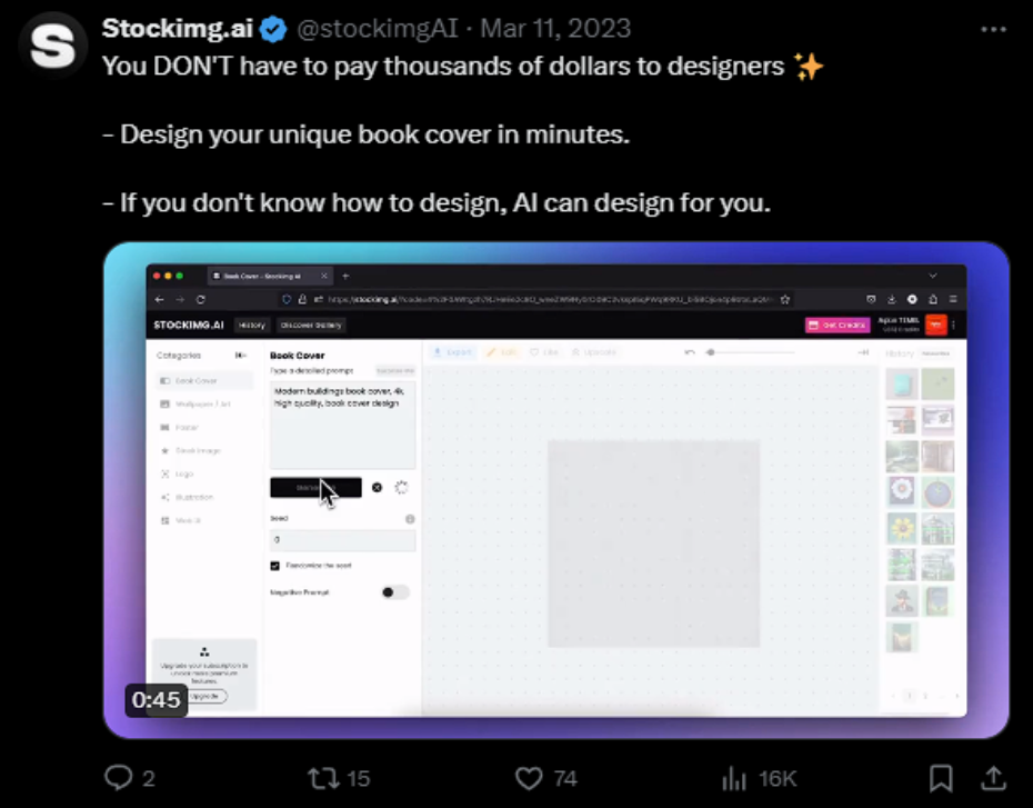 X (Twitter) video Sizes and Ratios example