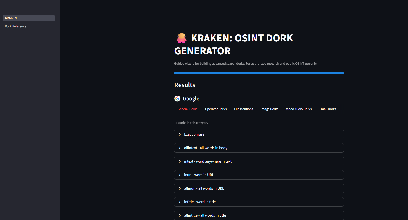 KRAKEN Test Image